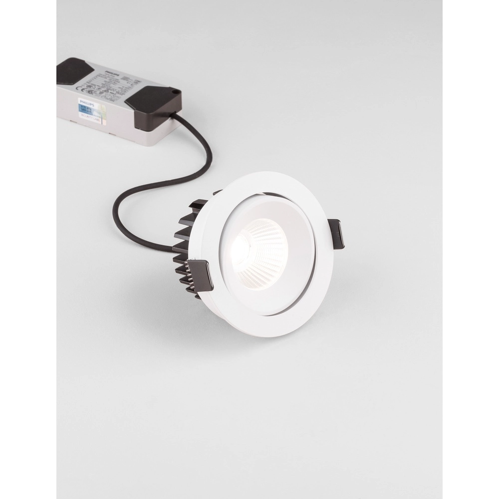 Witte inbouwspot Blade Ø 9cm richtbaar Lyora 5212017418562
