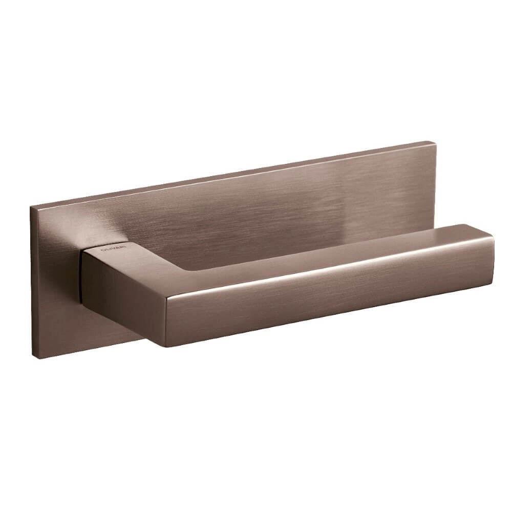 Deurklink ABC horizontaal schild brons mat