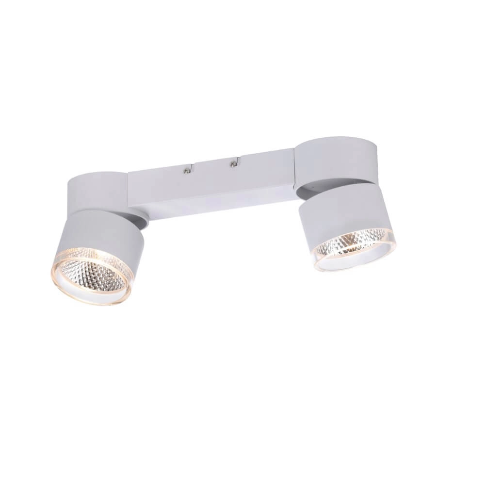 Witte plafondlamp Pure Nola 2-lichts