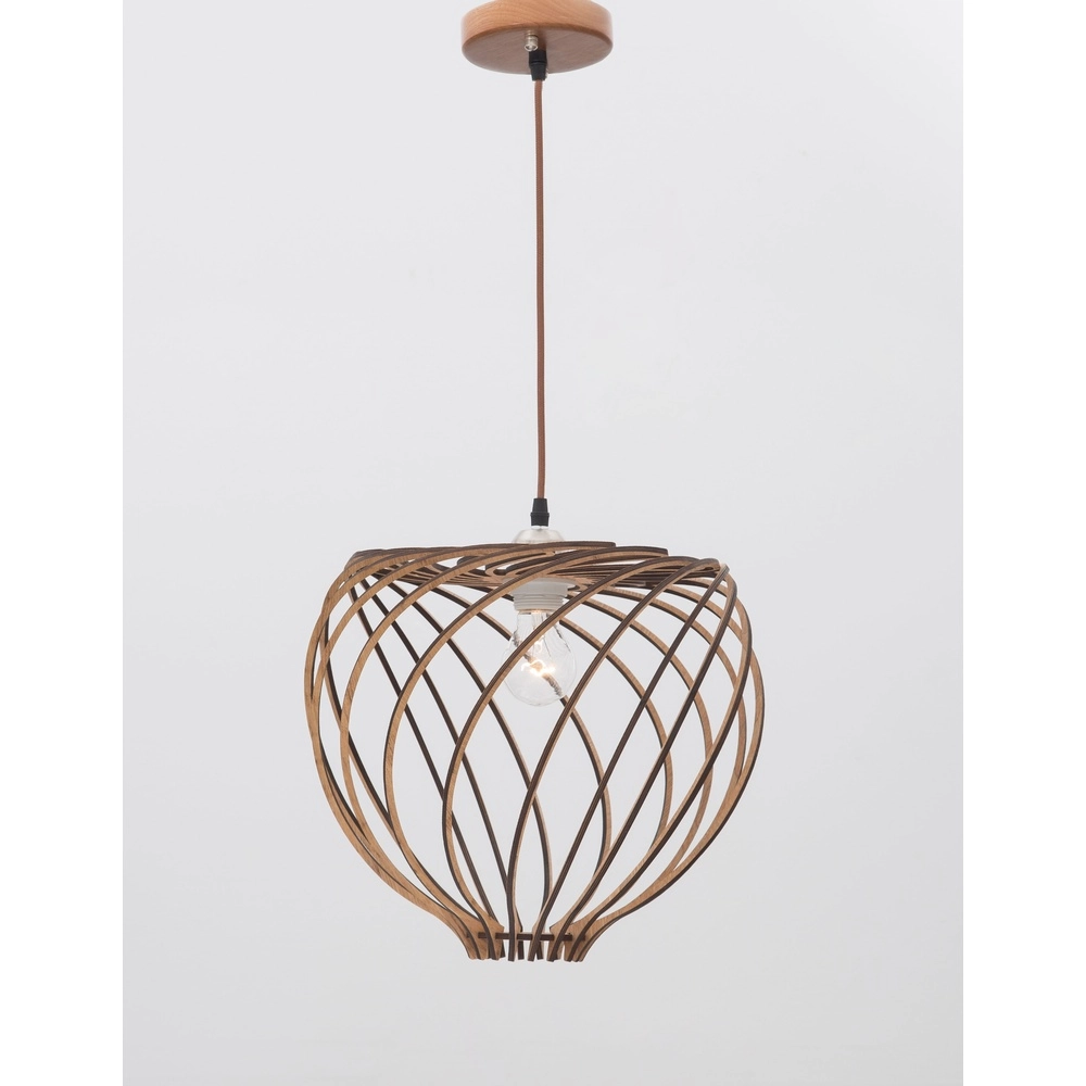 Houten hanglamp Adana Ø 35cm Lyora 5212017424952