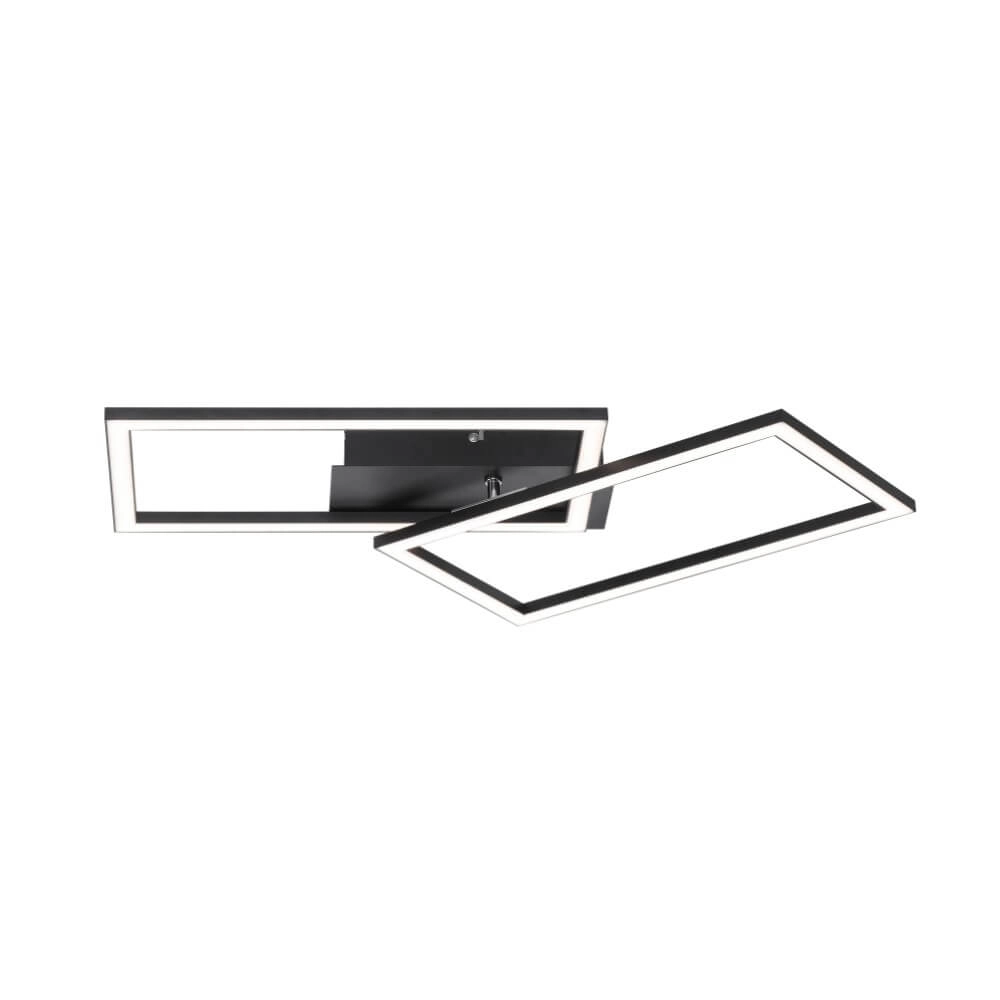 Zwarte plafonnière Iven met led Paul Neuhaus 4043689981983