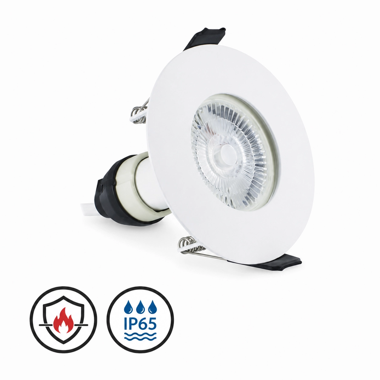 Brandwerende inbouwspot EvoFire IP65 wit rond