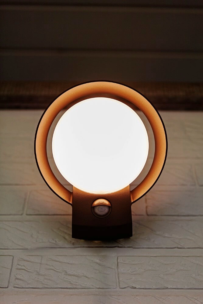 Ronde buitenlamp Polo antraciet met sensor Lutec 6939412013763