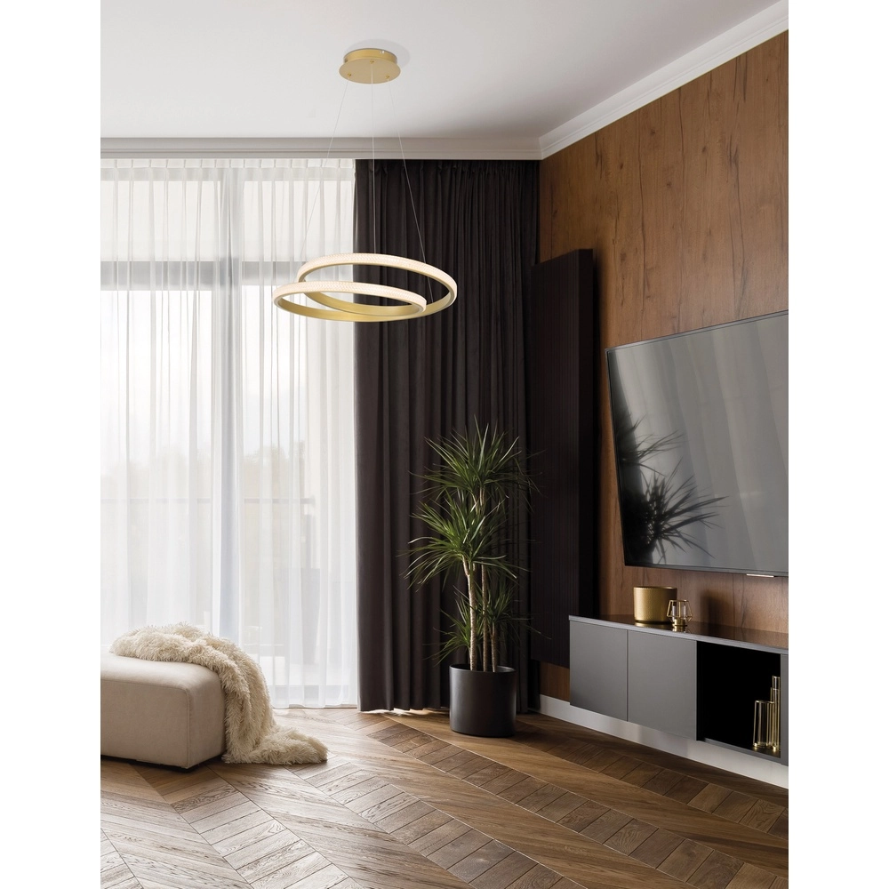 Design hanglamp Grania goud Ø 55cm Lyora 5212017429278