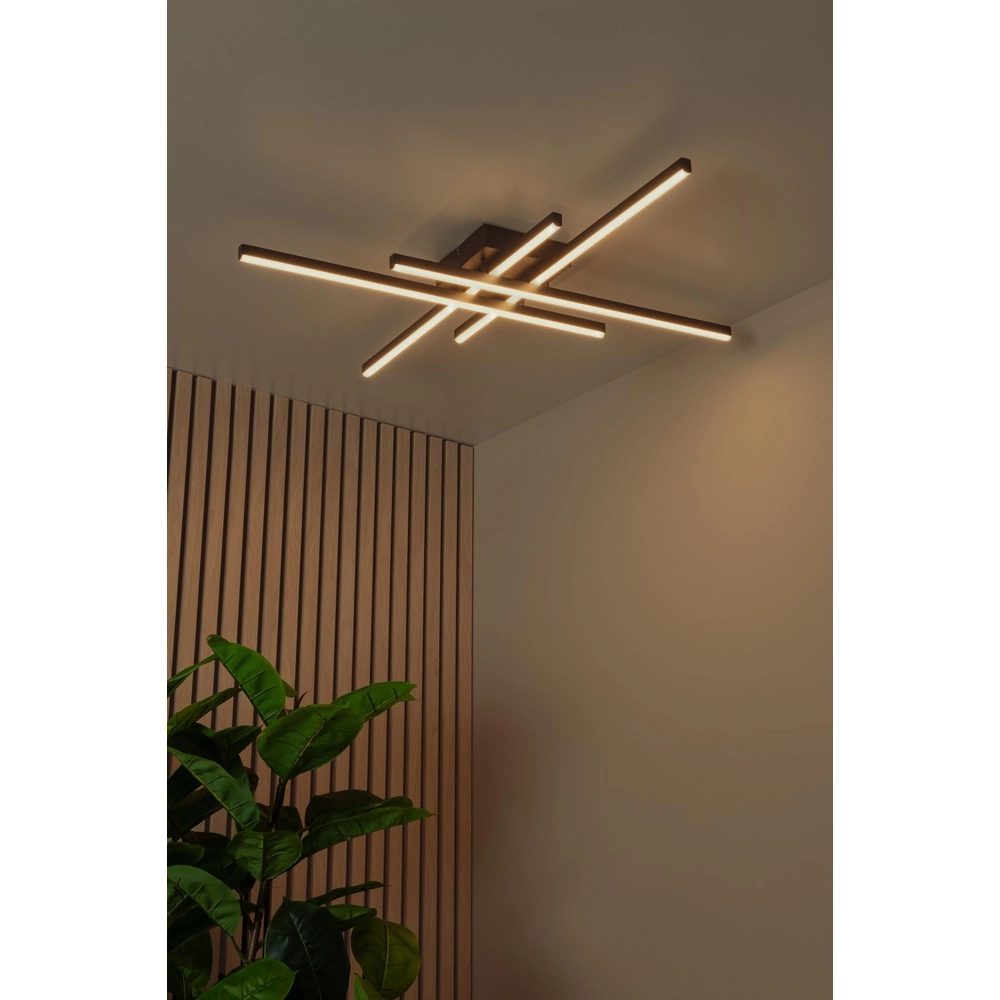 Moderne plafondlamp Novak zwart dimbaar Lucide 5411212782946