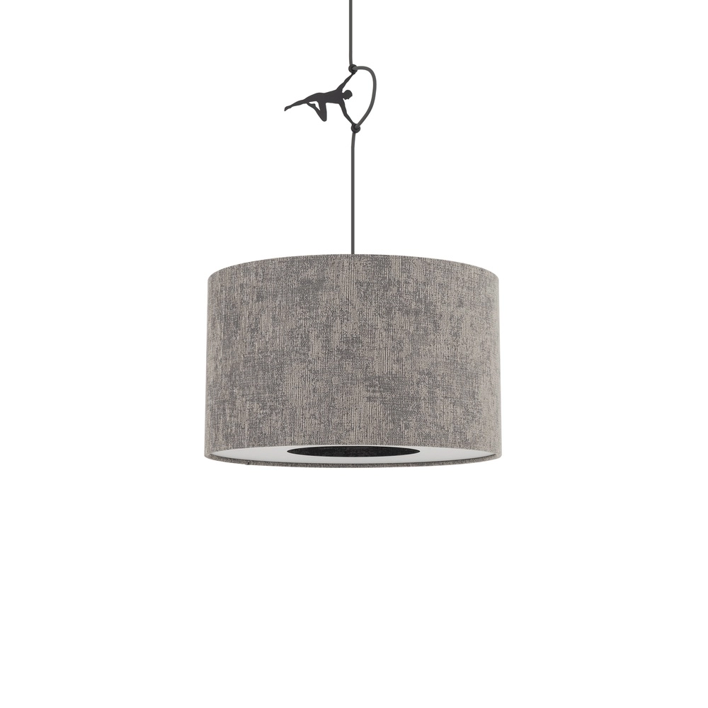Hanglamp Lago grijs Ø 40cm Lyora 5903139116732