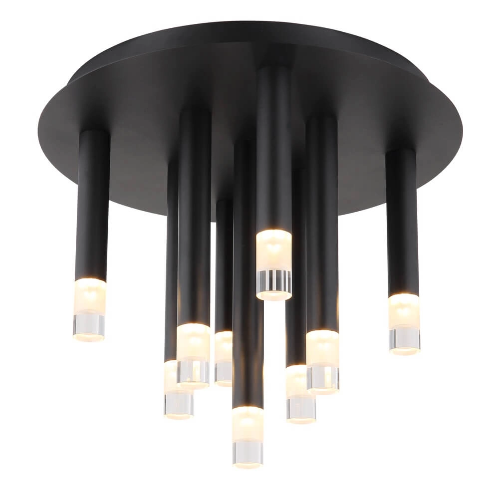Design plafondlamp Ryan 9-lichts zwart