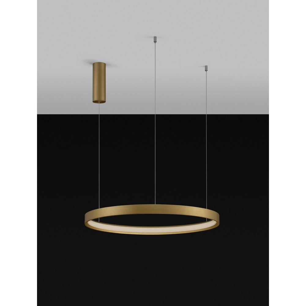 Ronde hanglamp Perrine goud Ø 60cm Lyora 5212017438447