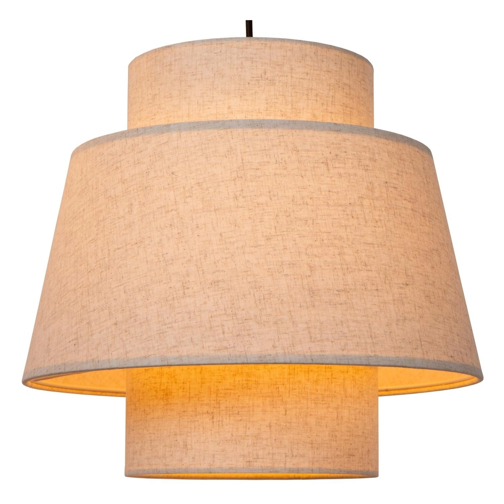 Hanglamp Tribute 3-lichts rond crème Lucide 5411212211941