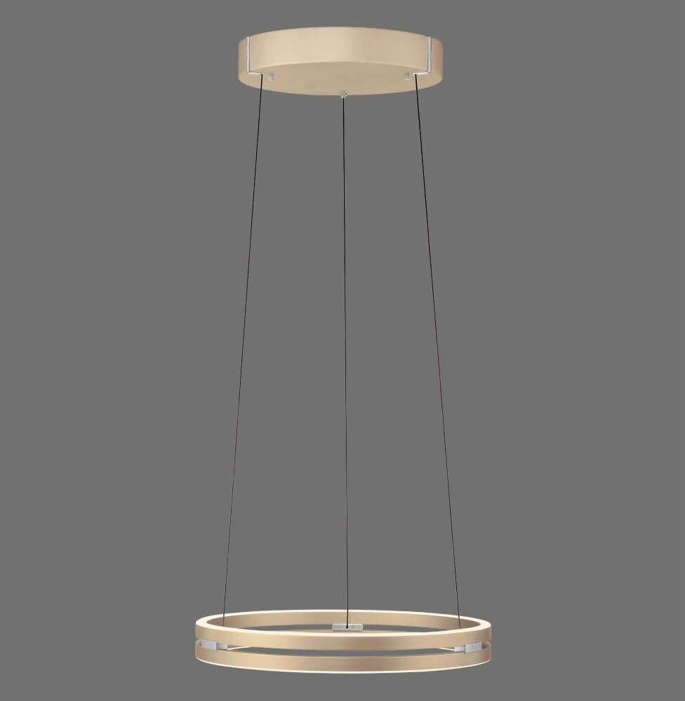 Strakke hanglamp Pure E-Loop messing Paul Neuhaus 4012248372265