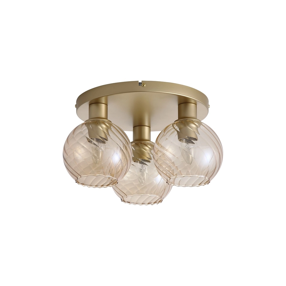 Plafondlamp Radiance 3-lichts goud Searchlight 5053423307312