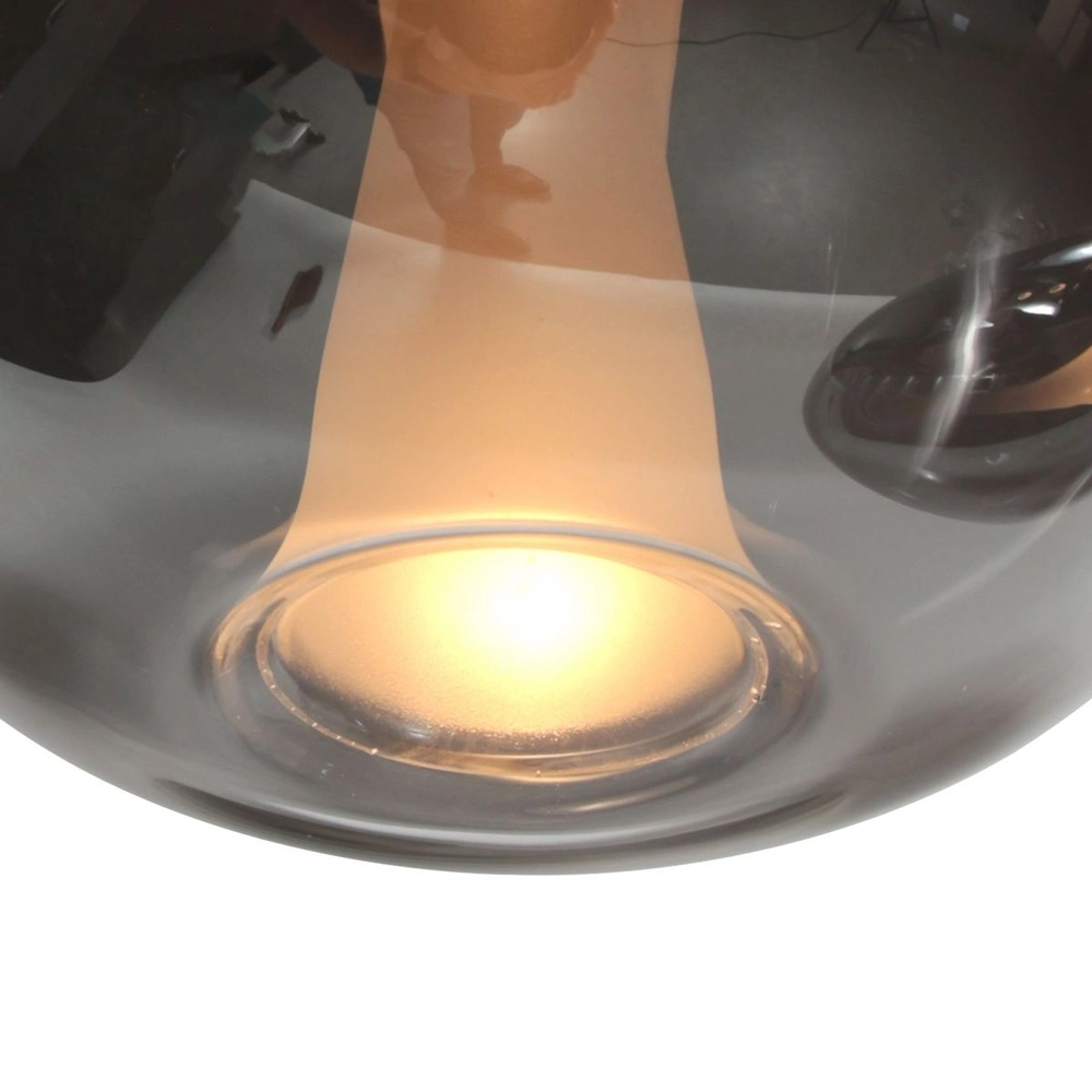 Hanglamp Glimsy 5-lichts zwart met smoke glas Steinhauer 8712746177954