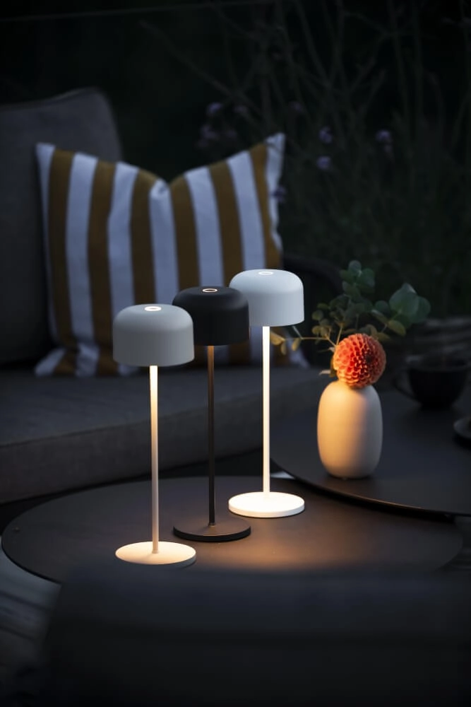 Witte tafellamp Lille oplaadbaar KonstSmide 7318307834253