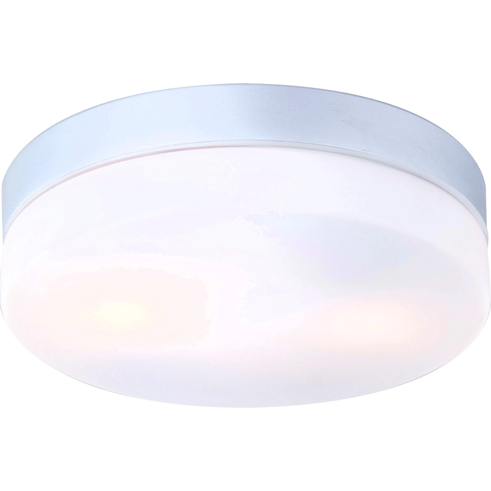Design plafonniere Vranos zilvergrijs voor buiten Ø 24cm