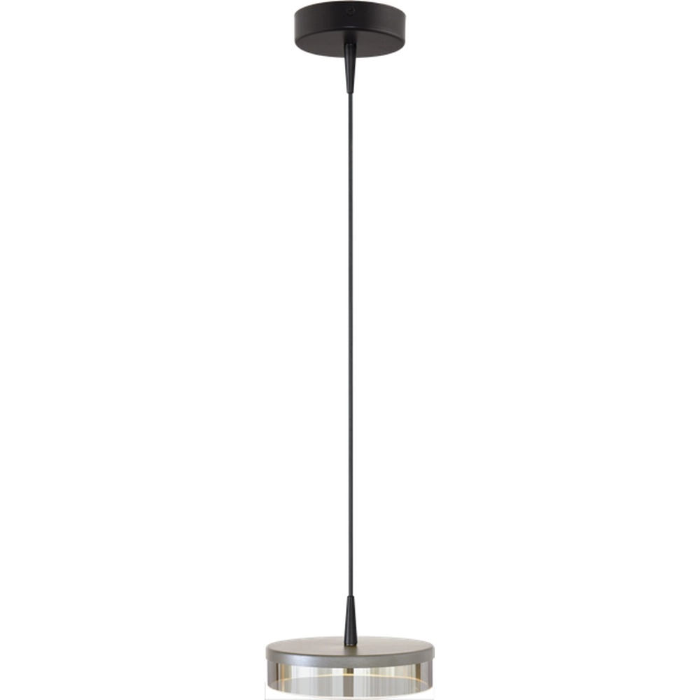 Design hanglamp Imperia zwart met nikkel Ø 16cm