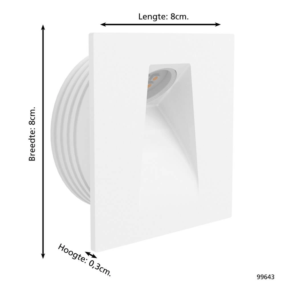 Witte trapverlichting Mecinos Eglo 9002759996437