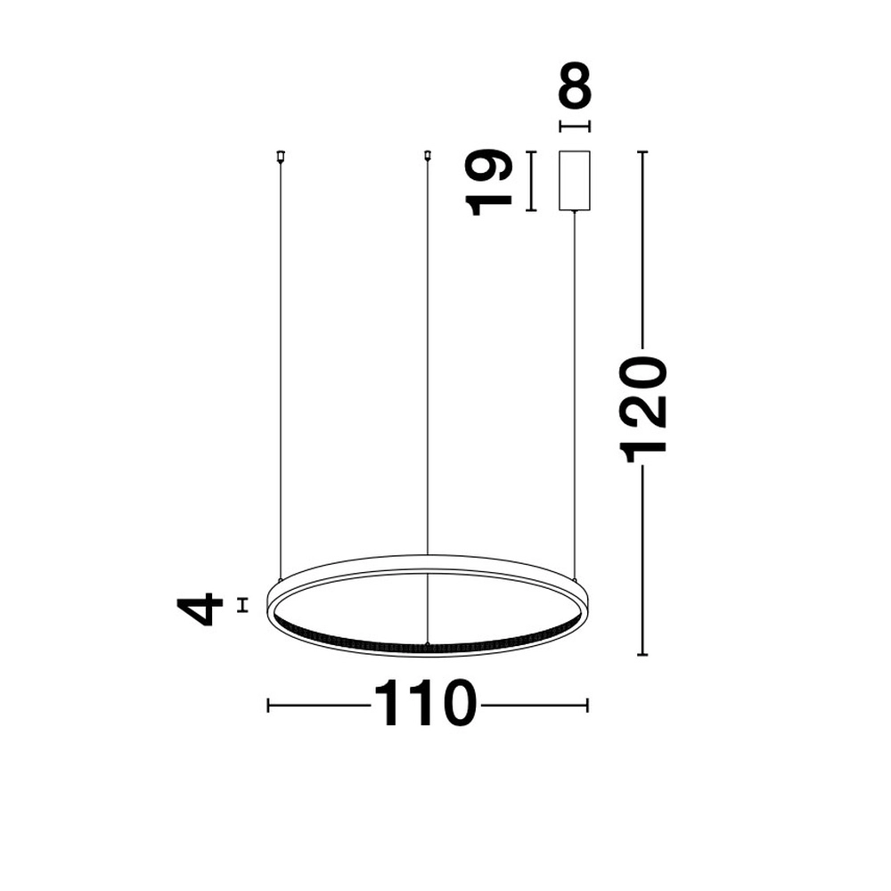 Hanglamp Preston goud Ø 100cm Lyora 5212017424099