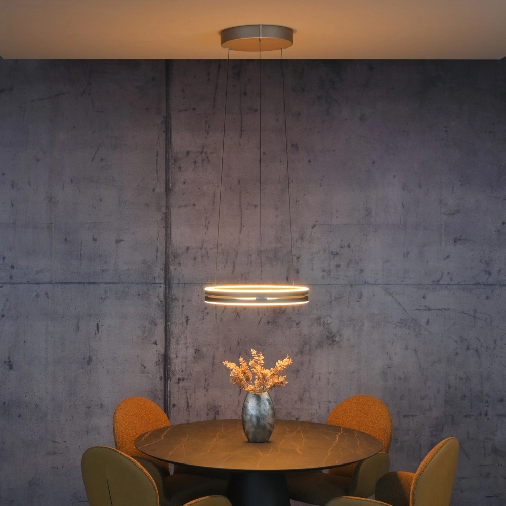 Kantoor hanglamp Pure E-Loop bronce - Ø 50cm Paul Neuhaus 4012248398357