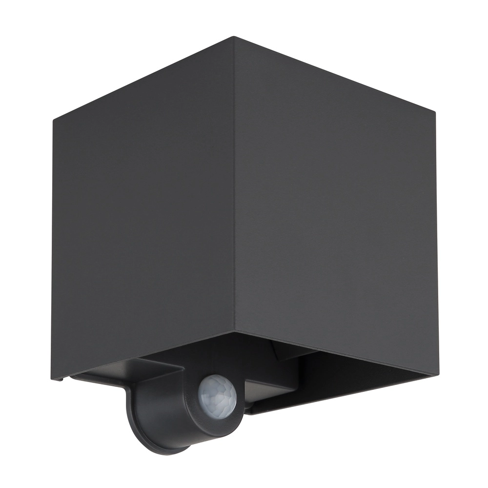 Opbouwspot Veronika antraciet met sensor Globo 9007371447268
