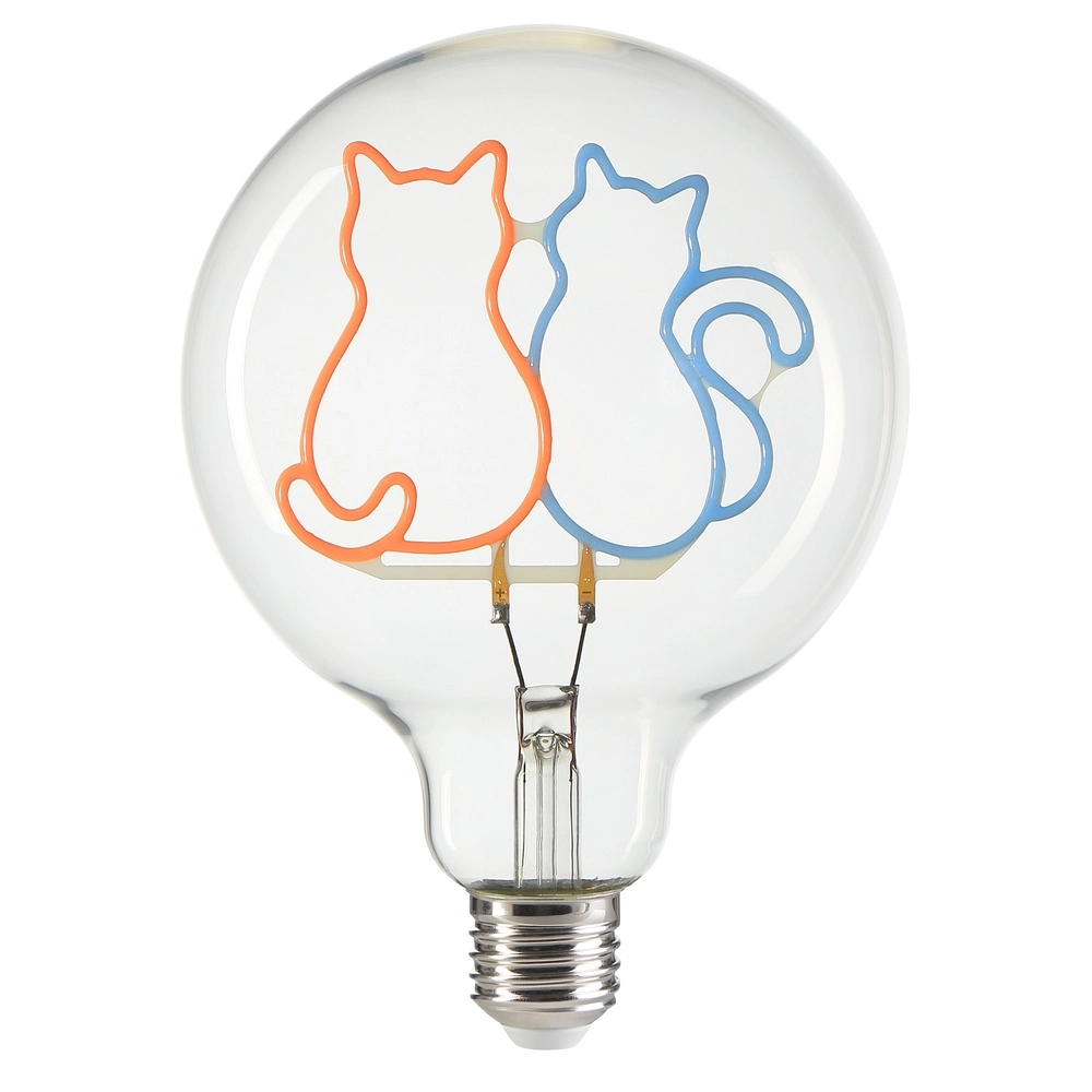 E27 lichtbron Lumopop katten - roze blauw Brilliant 4004353477676