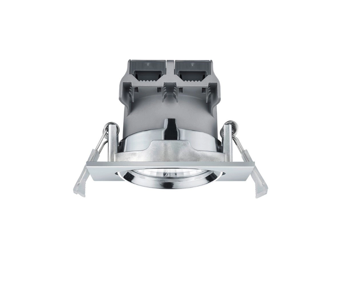 Led inbouwspot Pamir Square 5,5w - 3000K - 8,5cm chroom Trio 4017807376630
