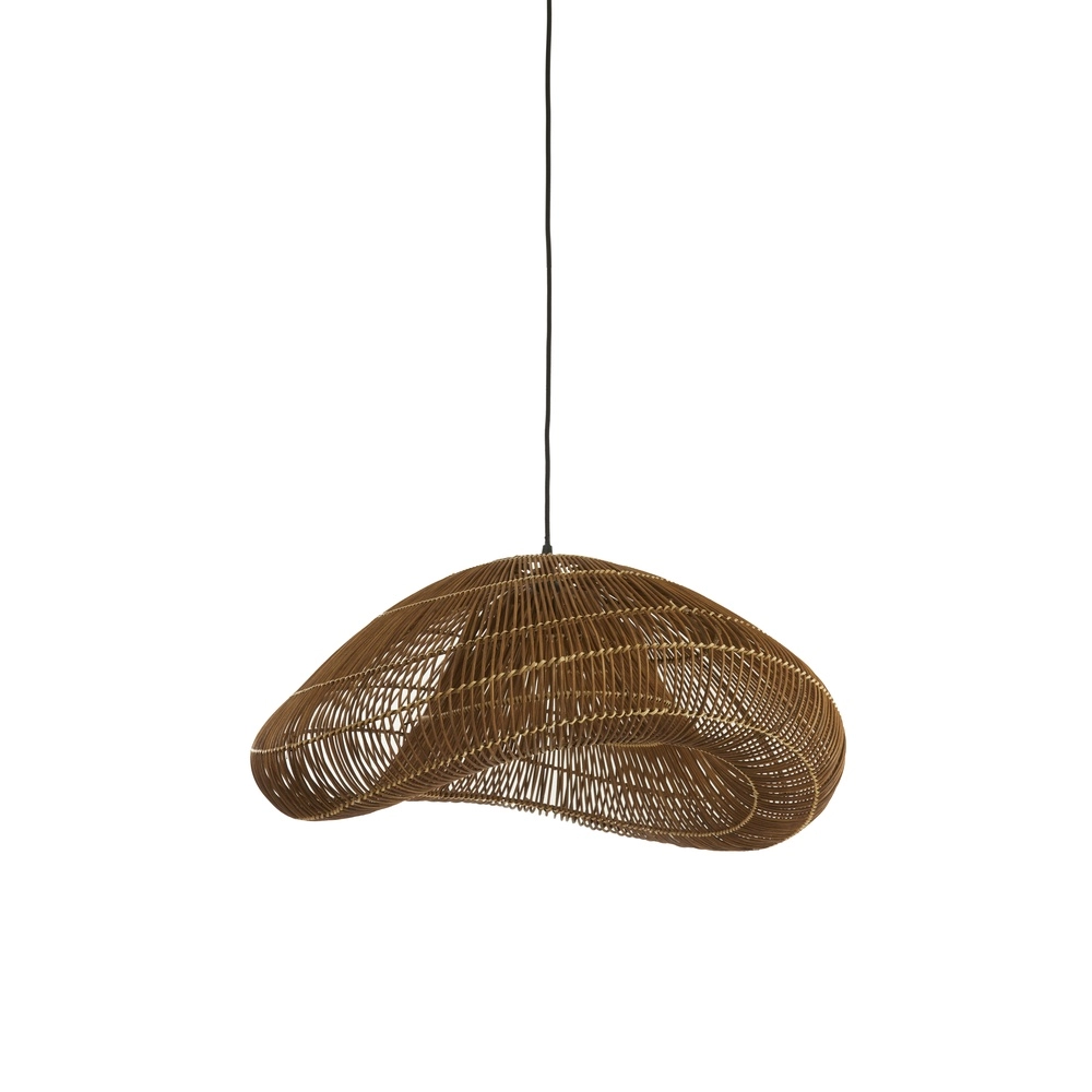 Rotan hanglamp Janzur Ø 65cm - donkerbruin
