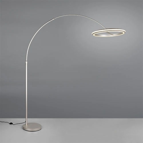Vloerlamp Amador nikkel