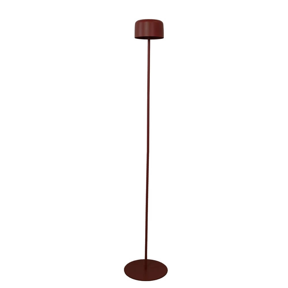 Strakke terraslamp Roccanova solar rood met usb Strakke terraslamp Roccanova solar rood met usb