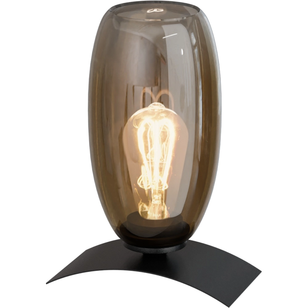 Tafellamp Olive Ø12,5cm glas - zwart