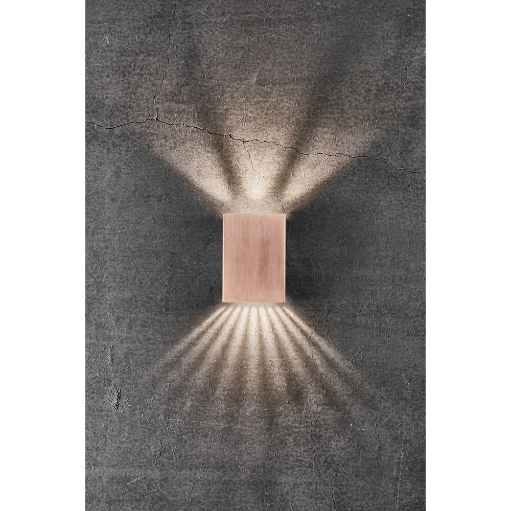 Wandlamp koper Fold strak design Nordlux 5704924000546