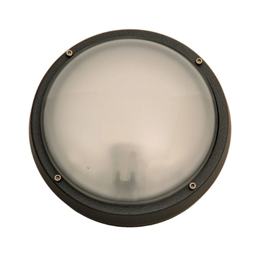 Ronde buitenlamp Docks Cross 26cm grafiet grijs