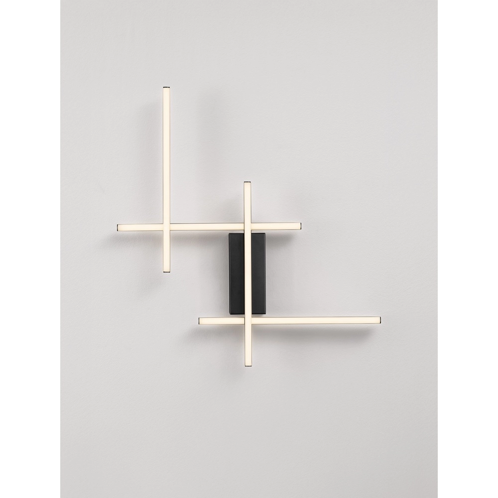 Wandlamp Apecho zwart