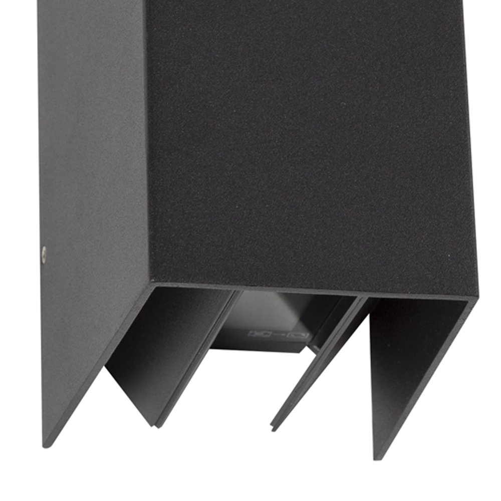 Up en downlight Channel verstelbaar zwart KS Verlichting 8714732746540