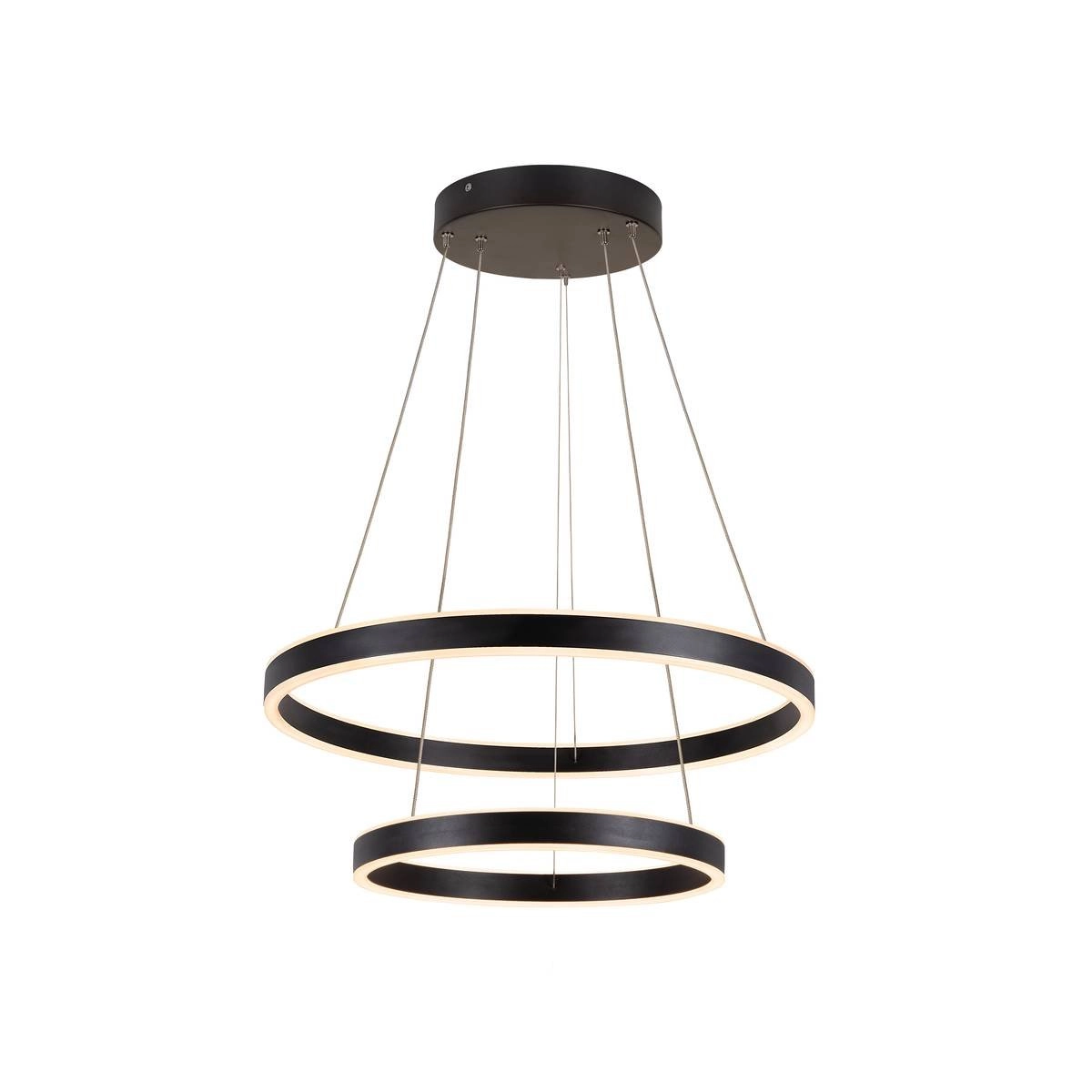 Led hanglamp One 2-rings Ø 60cm zwart Led hanglamp One 2-rings Ø 60cm zwart