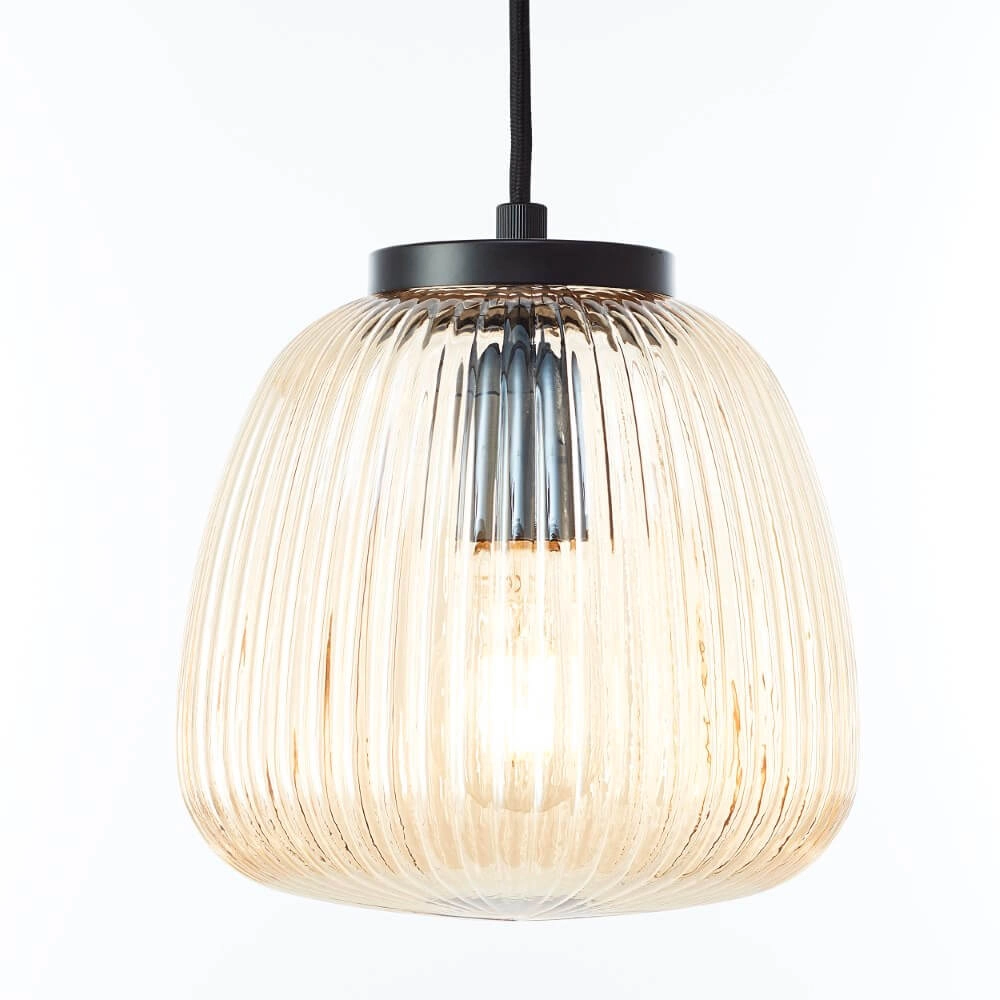 5-lichts hanglamp Kaizen zwart met wit Brilliant 4004353447204