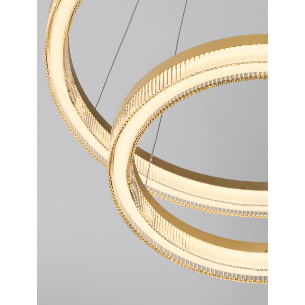 Gouden hanglamp Luana 2-lichts Lyora 5212017479686