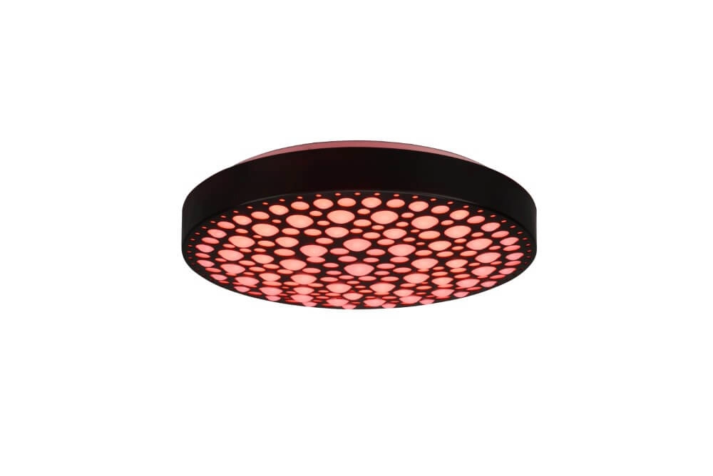 RGB led plafondlamp Chizu Ø 40cm - zwart Trio 4017807538328