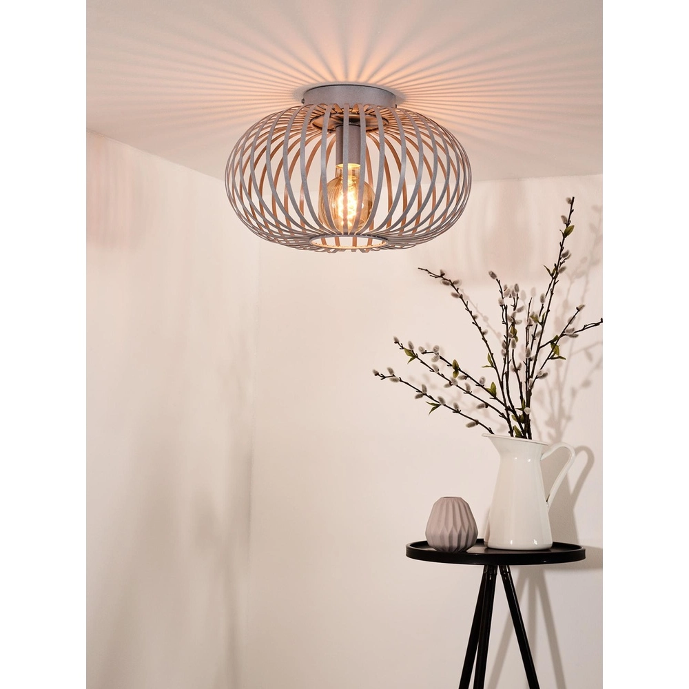 Plafondlamp Manuela Ø 39,5cm grijs Lucide 5411212782588