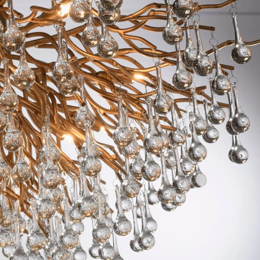 Kroonluchter Icicle messing 100cm Paul Neuhaus 4012248352106