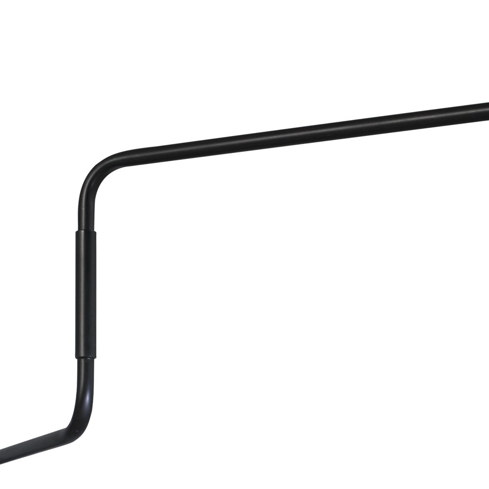 Retro witte wandleeslamp Industria 123cm zwart met wit Masterlight 8718121235721