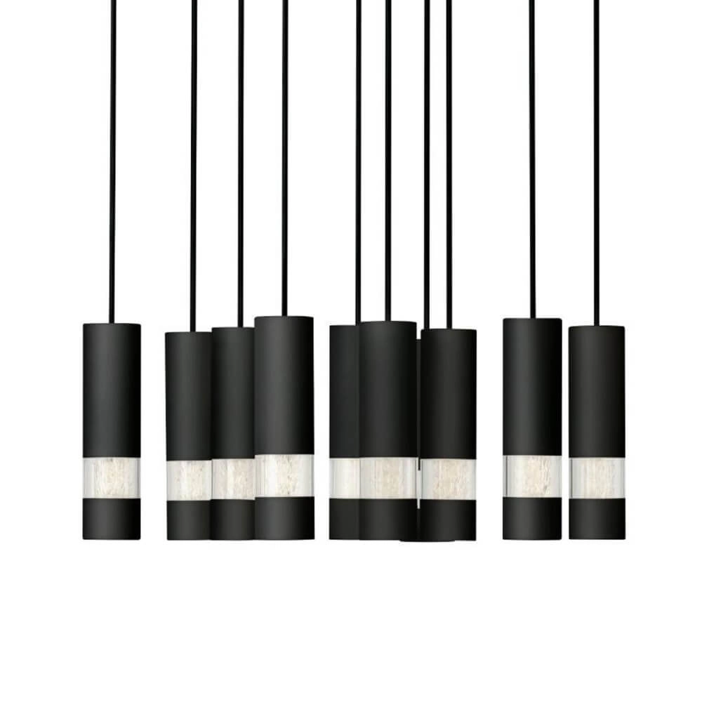Ronde hanglamp Bernabeta zwart 10-lichts Stars of Light 9002759397081