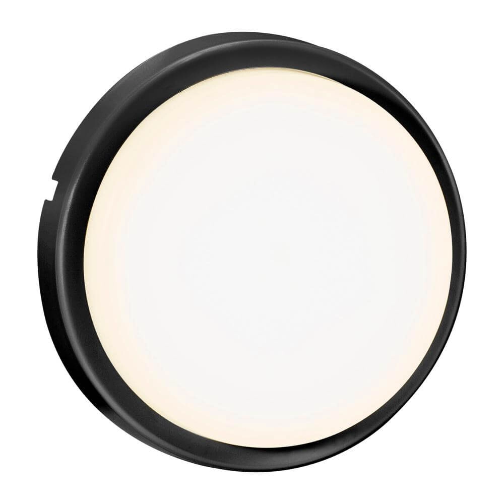 Zwarte wandlamp Cuba Outdoor rond Ø 17,5cm Nordlux 5704924004711