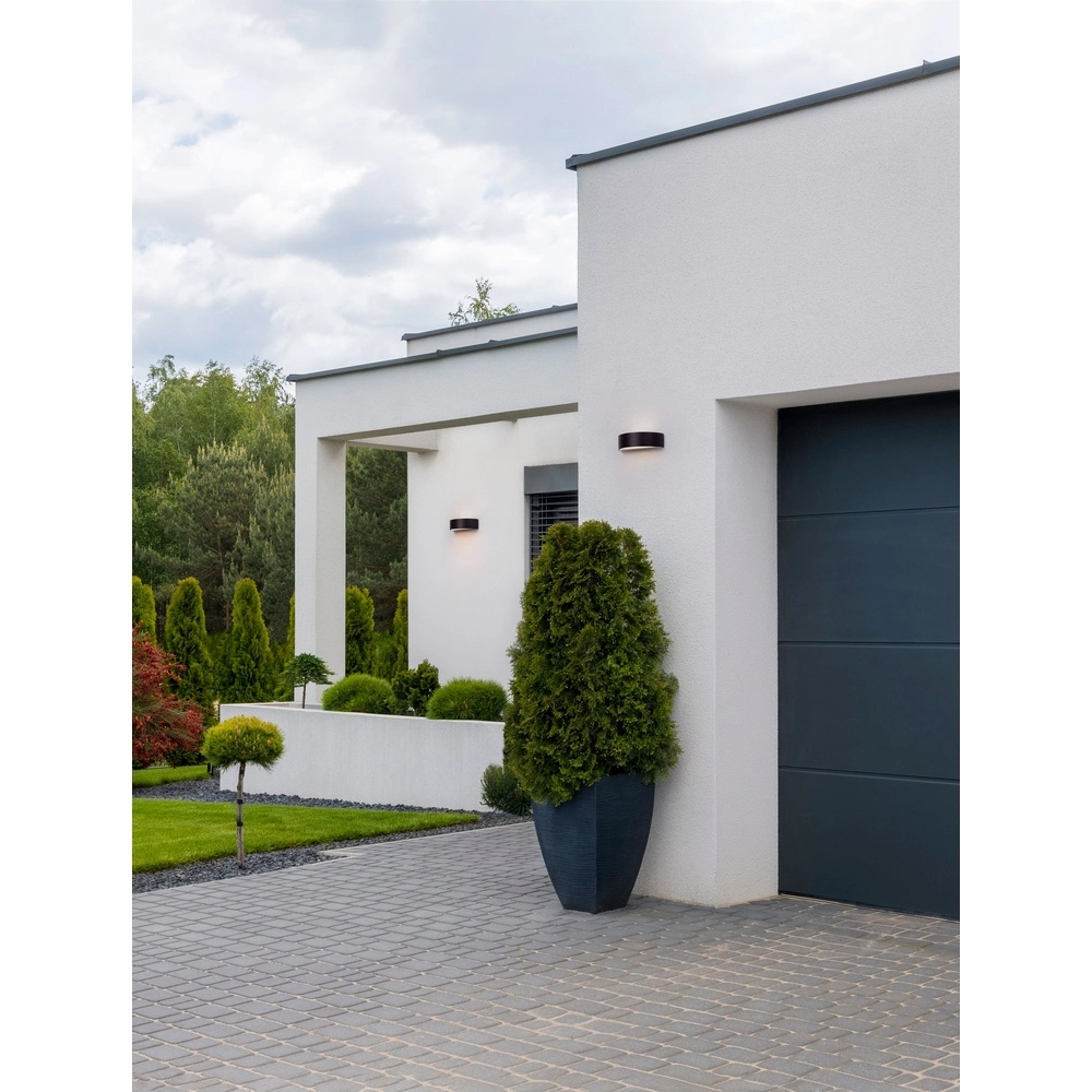 Ronde wandlamp Nectar antraciet Lyora 5212017449375