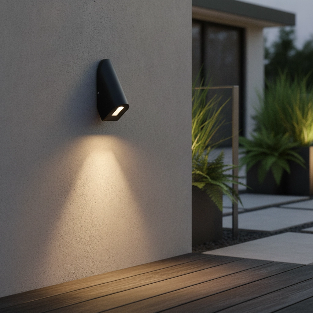 Strakke wandlamp Soren zwart