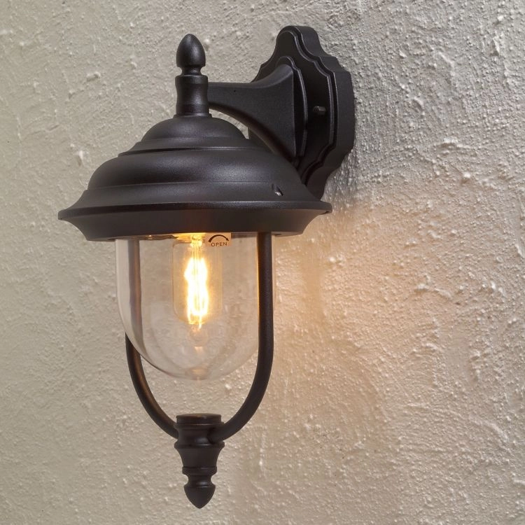Buitenlamp Parma Down klassiek zwart KonstSmide 7318307222753