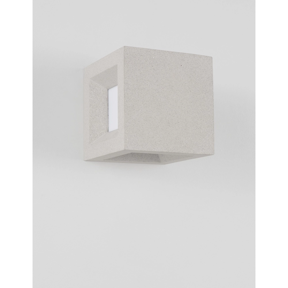 Vierkante wandlamp Castro wit Lyora 5212017426932