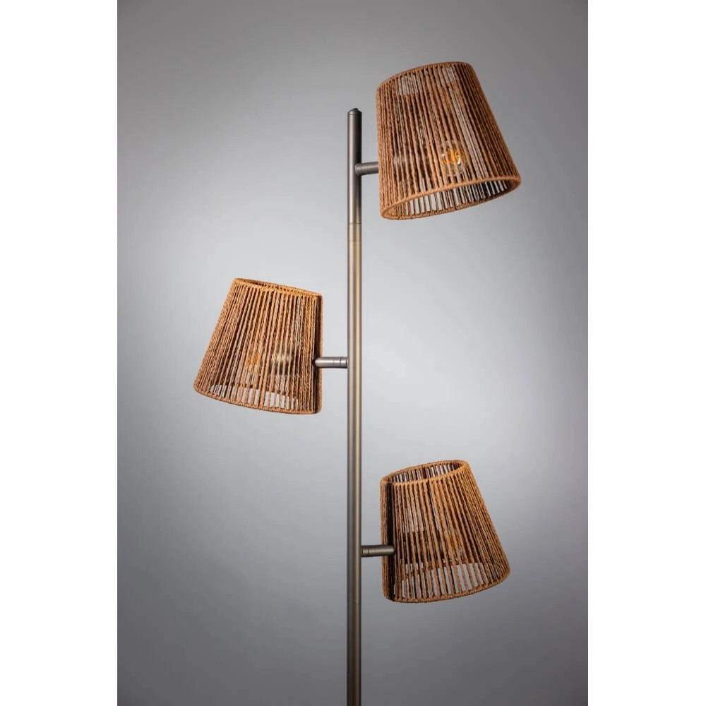 Tafellampje Daan zand bruin met rotan kapje ETH 8720195309734