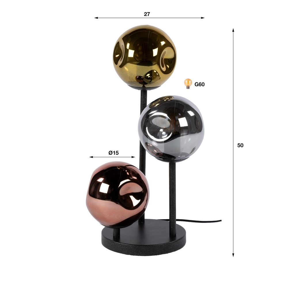 Design tafellamp Stellar zwart
