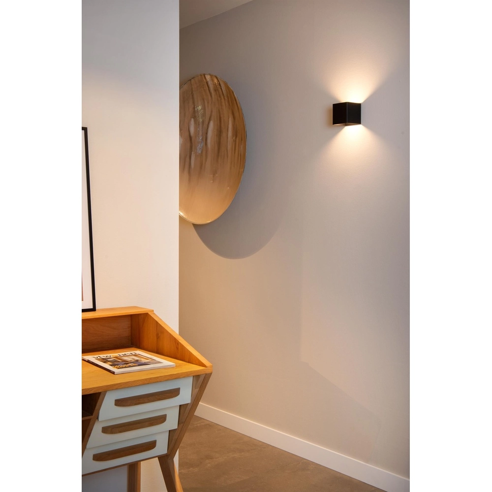 Oplaadbare wandlamp Vertigo magnetisch zwart Lucide 5411212272386