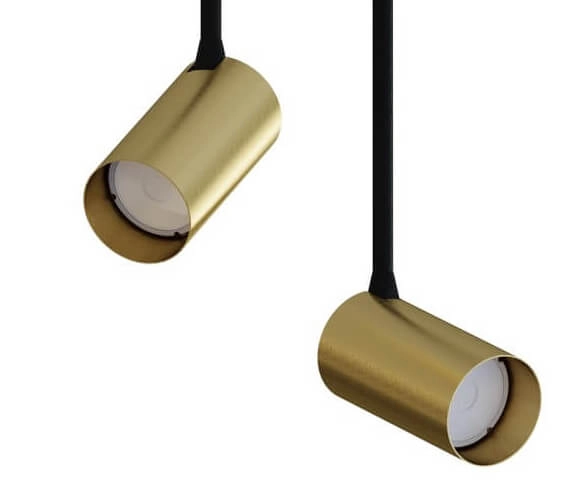 Gouden opbouwspot Mono Long 2-lichts Lyora 5903139773393